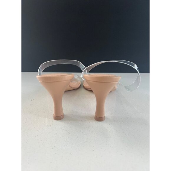 CHINESE LAUNDRY Kitten Heel Open Toe nude Pumps size 8.5 - Picture 6 of 7